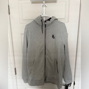 men’s nike lab grey full zip jacket
